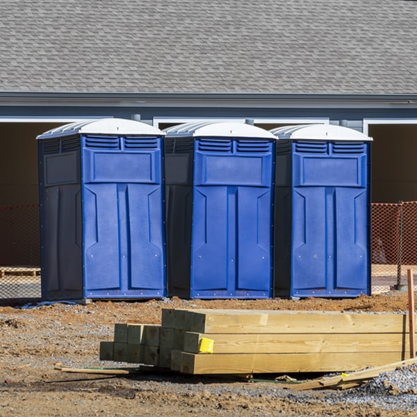 how do you ensure the portable toilets are secure and safe from vandalism during an event in Victor